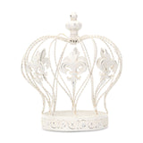Vintage Look Fleur de Lis Gold Crown Sculpture - Homeroots