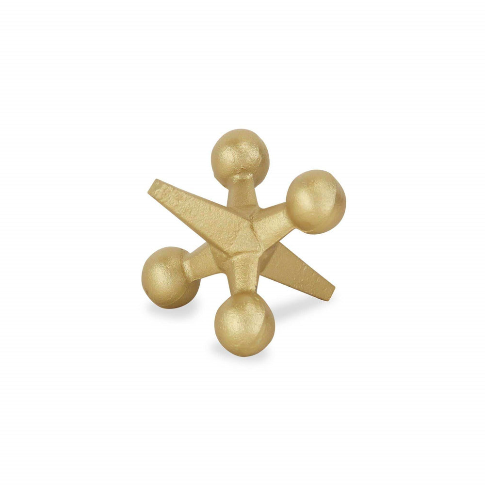 Petite Gold Jack Shaped Decorative Sculpture - Homeroots - Flyclothing LLC