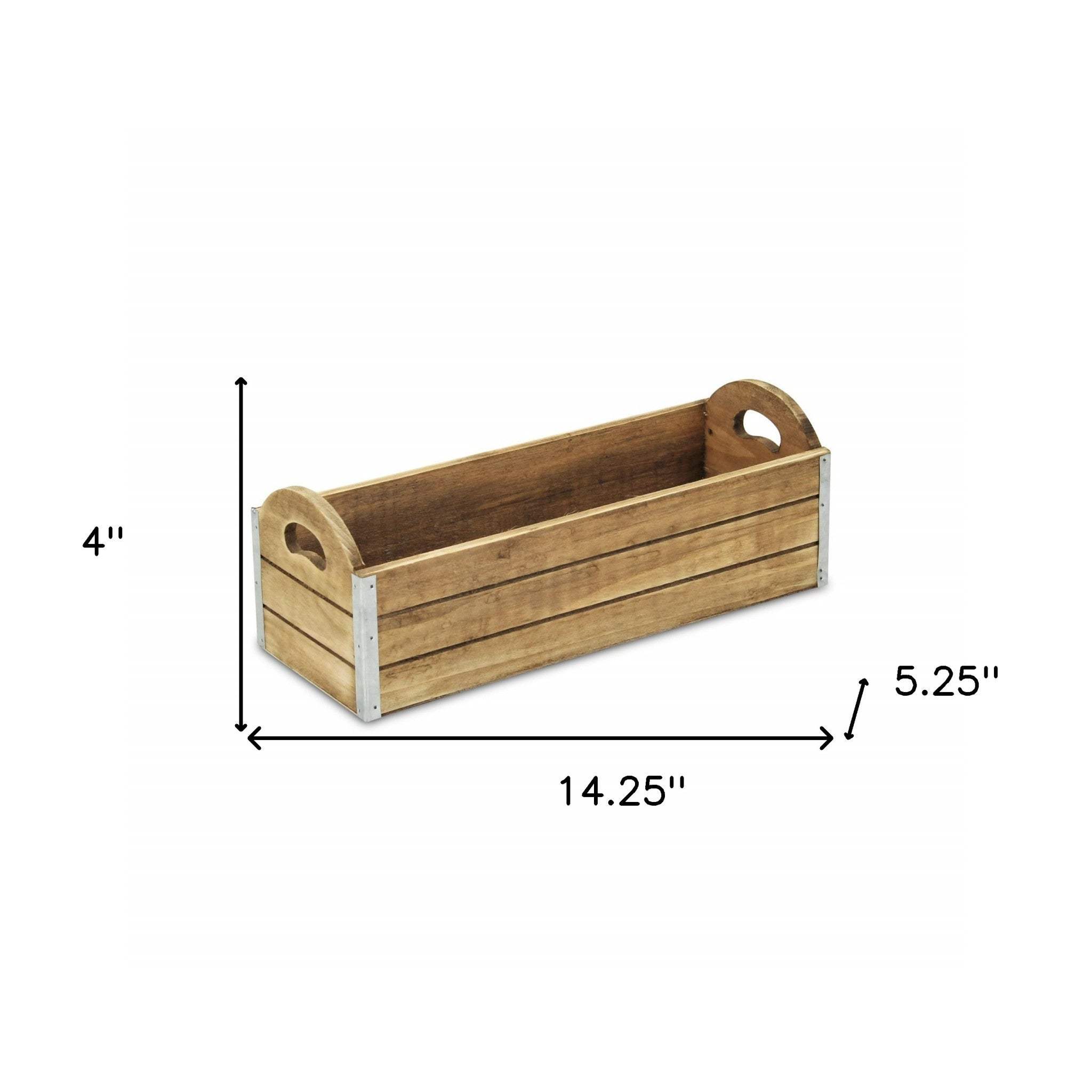 Rectangular Wooden Box Planter - Homeroots - Flyclothing LLC