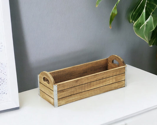 Rectangular Wooden Box Planter - Homeroots