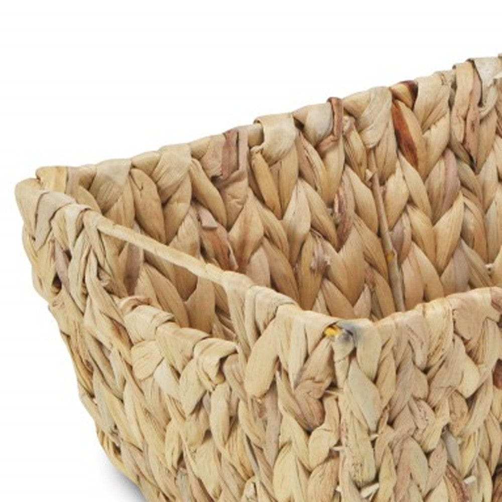 Braided Water Hyacinth Storage Basket - Homeroots - Flyclothing LLC