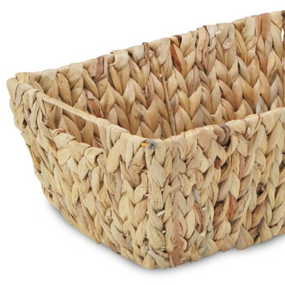 Braided Water Hyacinth Storage Basket - Homeroots - Flyclothing LLC