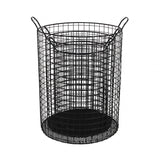 Set of Three Metal Wire Storage Baskets - Homeroots