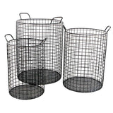 Set of Three Metal Wire Storage Baskets - Homeroots - Flyclothing LLC