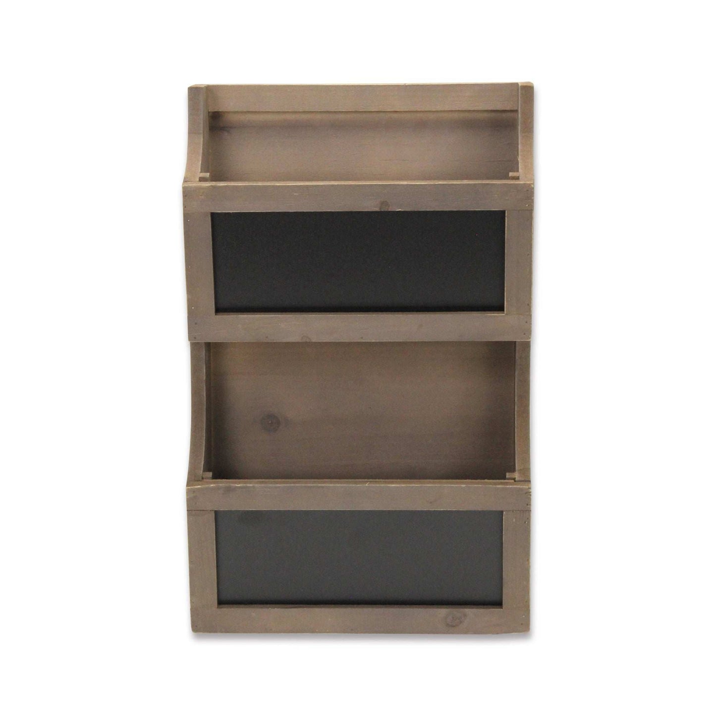 Two Tier Wooden Chalkboard Wall Storage - Homeroots - Flyclothing LLC