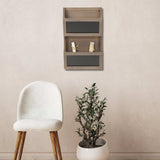 Two Tier Wooden Chalkboard Wall Storage - Homeroots - Flyclothing LLC