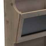 Two Tier Wooden Chalkboard Wall Storage - Homeroots - Flyclothing LLC