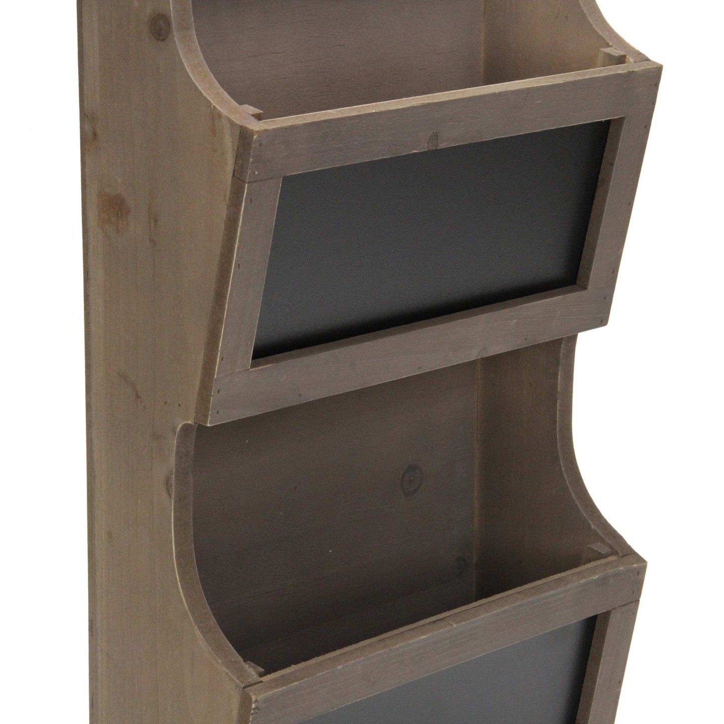 Two Tier Wooden Chalkboard Wall Storage - Homeroots - Flyclothing LLC