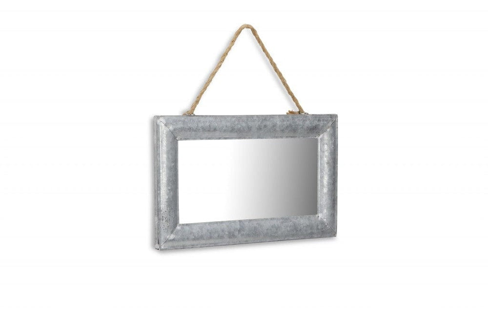 9" Silver Metal Framed Accent Mirror - Homeroots - Flyclothing LLC