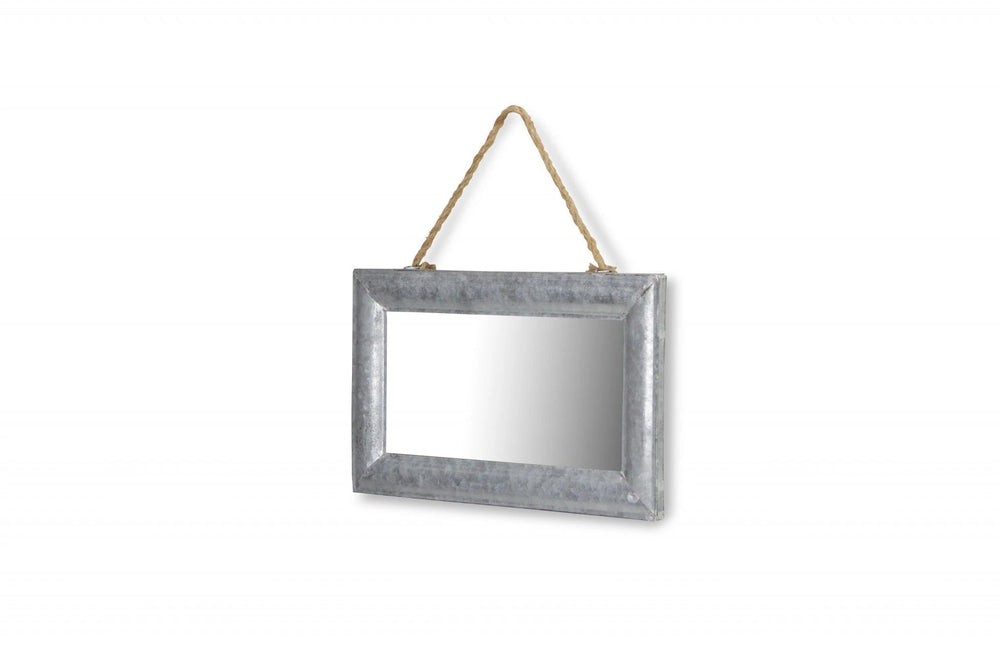 9" Silver Metal Framed Accent Mirror - Homeroots - Flyclothing LLC