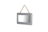 9" Silver Metal Framed Accent Mirror - Homeroots - Flyclothing LLC