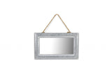 9" Silver Metal Framed Accent Mirror - Homeroots - Flyclothing LLC