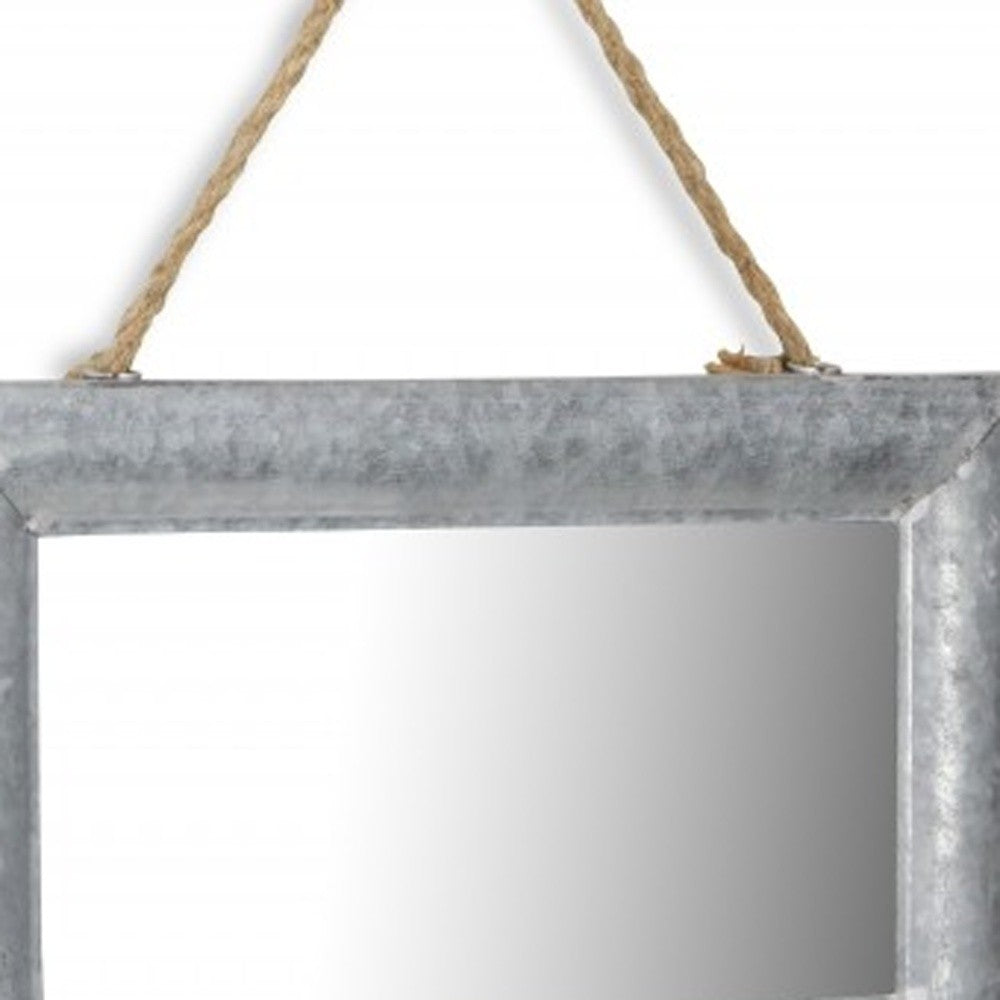 9" Silver Metal Framed Accent Mirror - Homeroots - Flyclothing LLC