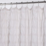 Pale Pink Modern Striped Crinkle Shower Curtain - Homeroots