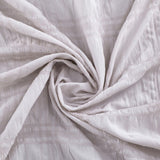 Pale Pink Modern Striped Crinkle Shower Curtain - Homeroots