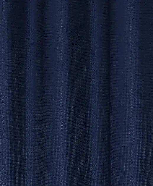 Luxurious Navy Waffle Weave Shower Curtain - Homeroots - Flyclothing LLC