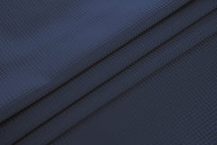 Luxurious Navy Waffle Weave Shower Curtain - Homeroots