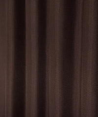 Luxurious Brown Waffle Weave Shower Curtain