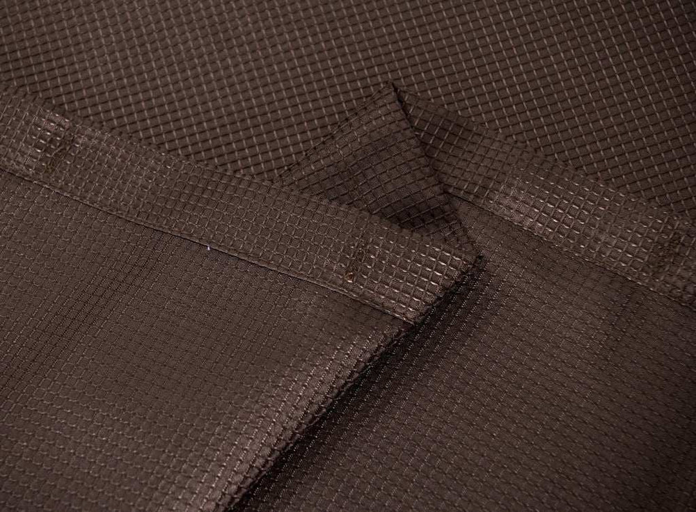 Luxurious Brown Waffle Weave Shower Curtain - Homeroots - Flyclothing LLC