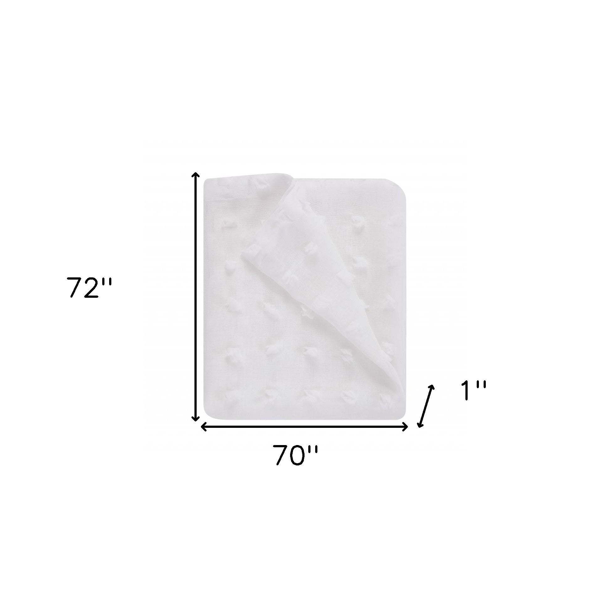 White Puff Sheer Shower Curtain - Homeroots - Flyclothing LLC