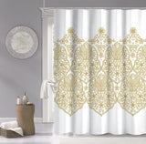 Gold Decorative Medallion Shower Curtain - Homeroots