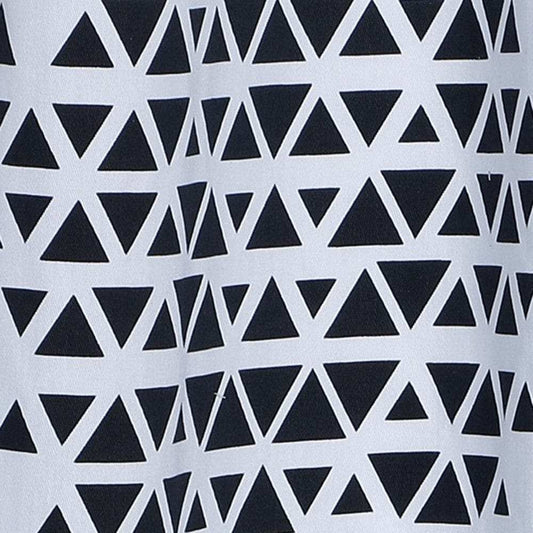 Navy and White Geo Illusion Shower Curtain - Homeroots - Flyclothing LLC