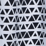 Navy and White Geo Illusion Shower Curtain - Homeroots