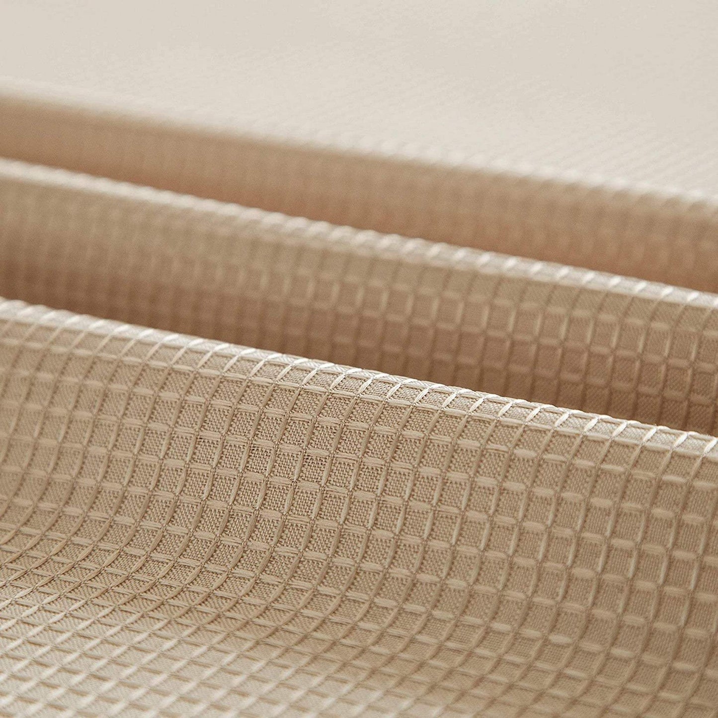 Mocha Sheer and Grid Shower Curtain and Liner Set - Homeroots - Flyclothing LLC