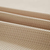 Mocha Sheer and Grid Shower Curtain and Liner Set - Homeroots - Flyclothing LLC