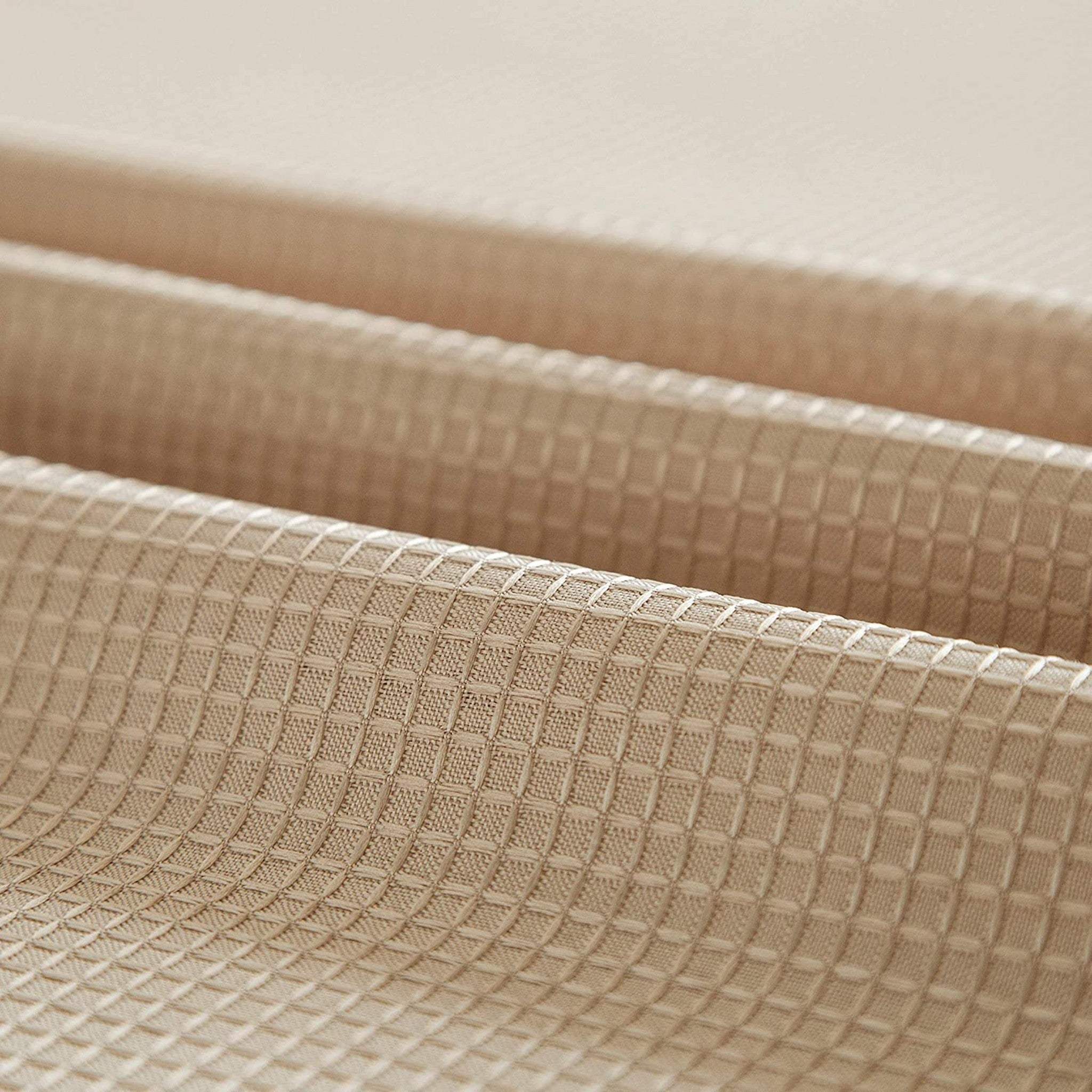 Mocha Sheer and Grid Shower Curtain and Liner Set - Homeroots - Flyclothing LLC