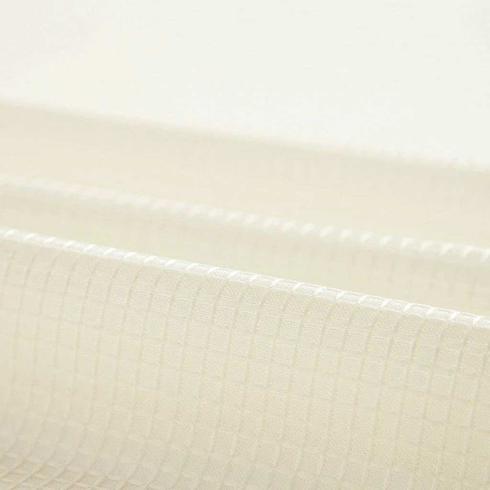 Ivory Sheer and Grid Shower Curtain and Liner Set - Homeroots - Flyclothing LLC