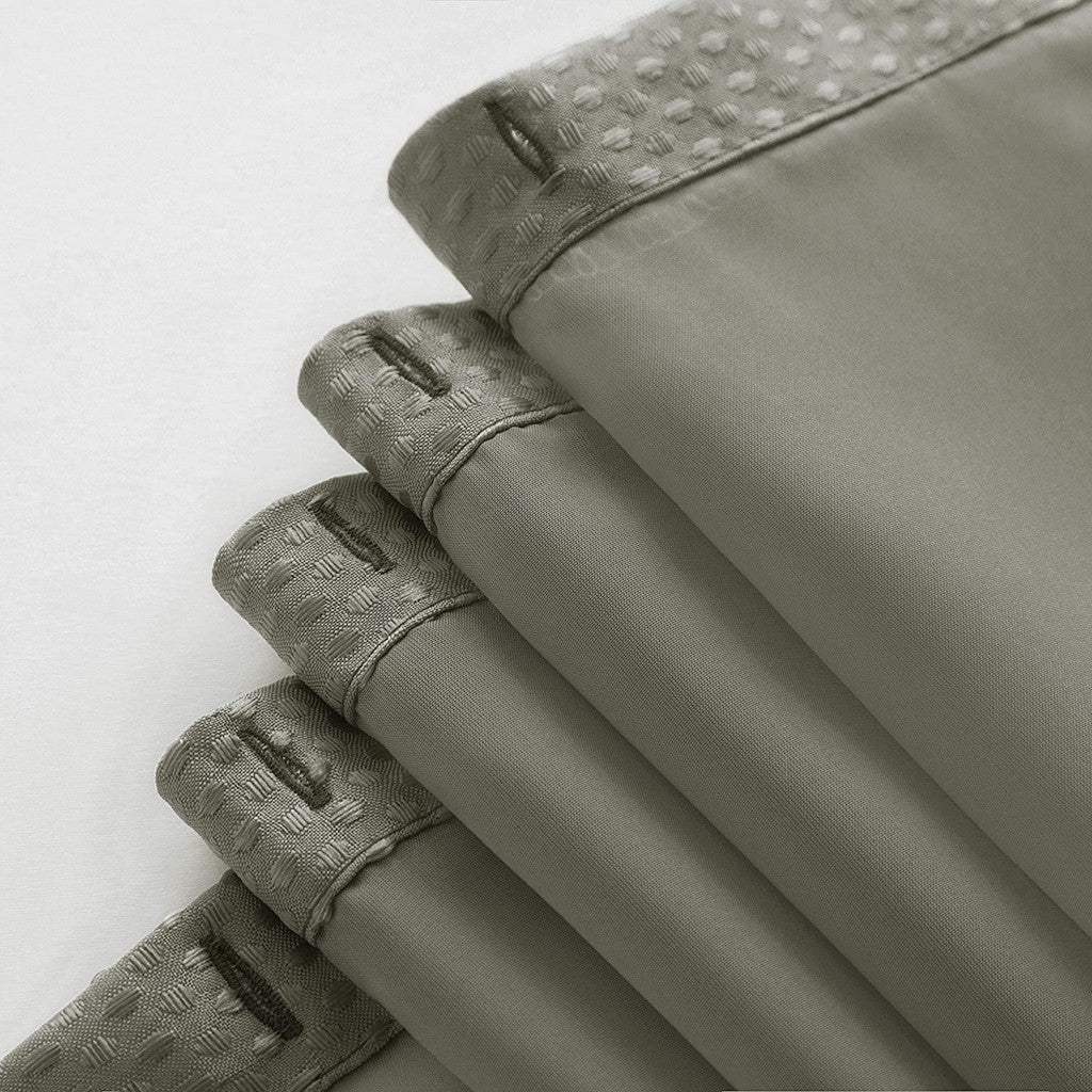 Gray Sheer and Grid Shower Curtain and Liner Set - Homeroots - Flyclothing LLC