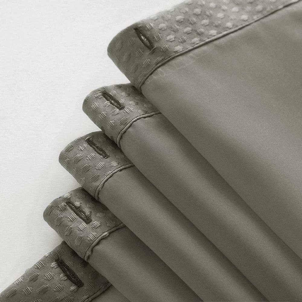 Gray Sheer and Grid Shower Curtain and Liner Set - Homeroots - Flyclothing LLC