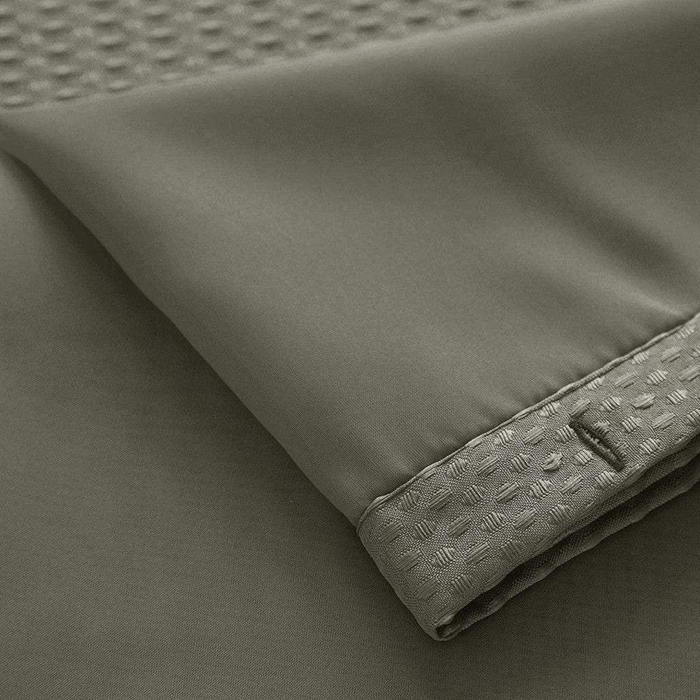 Gray Sheer and Grid Shower Curtain and Liner Set - Homeroots - Flyclothing LLC