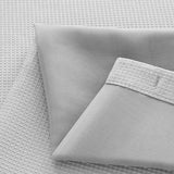 Silver Modern Grid Shower Curtain and Liner Set - Homeroots