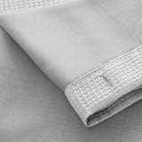 Silver Modern Grid Shower Curtain and Liner Set - Homeroots