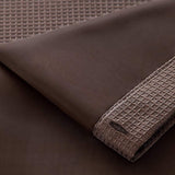 Brown Modern Grid Shower Curtain and Liner Set - Homeroots - Flyclothing LLC