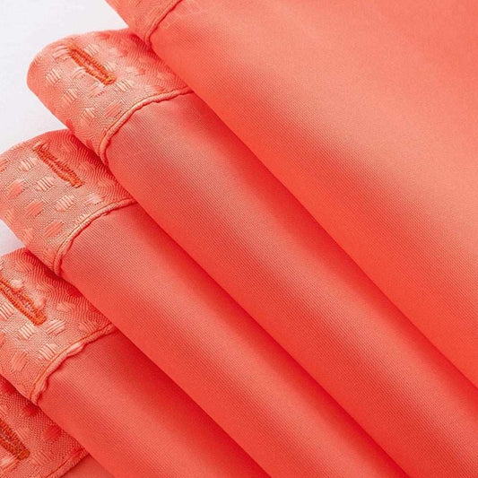 Coral Sheer and Grid Shower Curtain and Liner Set - Homeroots - Flyclothing LLC