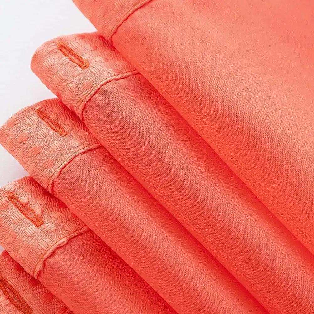 Coral Sheer and Grid Shower Curtain and Liner Set - Homeroots - Flyclothing LLC