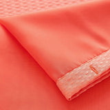Coral Sheer and Grid Shower Curtain and Liner Set - Homeroots