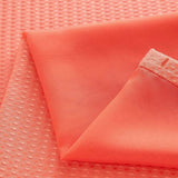 Coral Sheer and Grid Shower Curtain and Liner Set - Homeroots - Flyclothing LLC