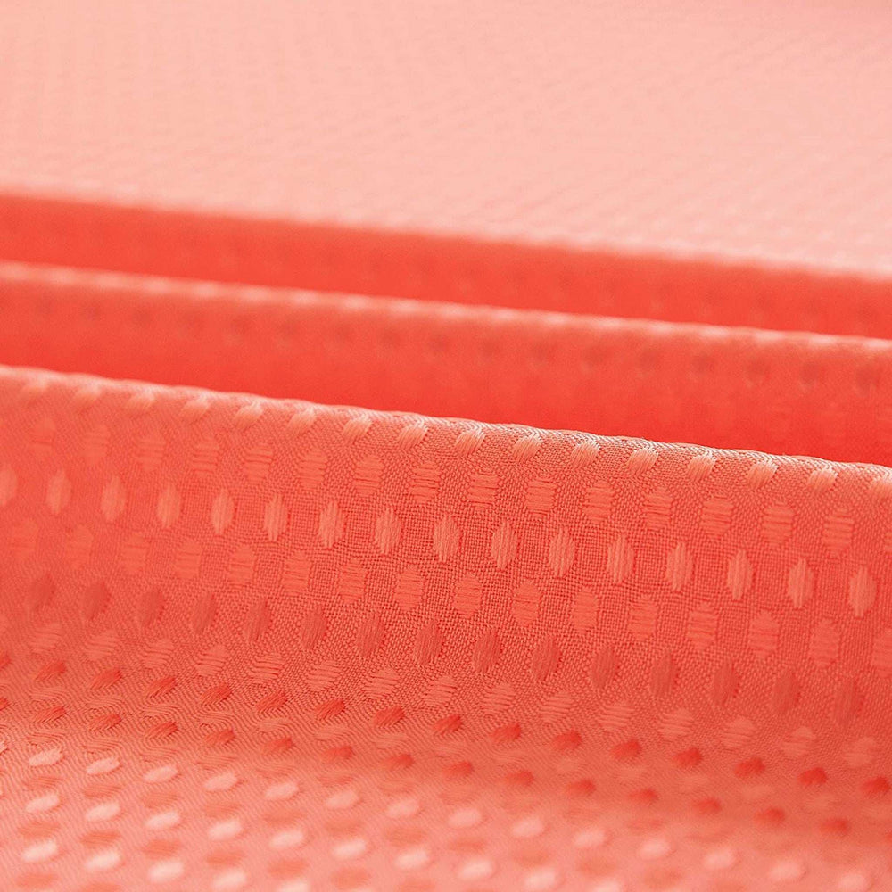 Coral Sheer and Grid Shower Curtain and Liner Set - Homeroots - Flyclothing LLC