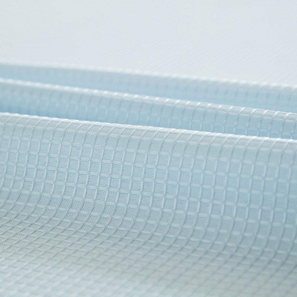 Light Blue Sheer and Grid Shower Curtain and Liner Set - Homeroots - Flyclothing LLC