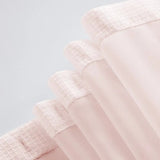 Blush Sheer and Grid Shower Curtain and Liner Set - Homeroots