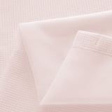 Blush Sheer and Grid Shower Curtain and Liner Set - Homeroots