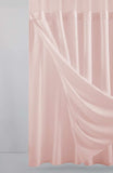 Blush Sheer and Grid Shower Curtain and Liner Set - Homeroots - Flyclothing LLC