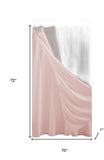 Blush Sheer and Grid Shower Curtain and Liner Set - Homeroots - Flyclothing LLC