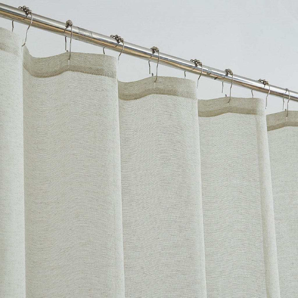 Gold Contemporary Velvet Scroll Shower Curtain - Homeroots - Flyclothing LLC