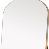 71" Gold Arch Wood Framed Full Length Standing Mirror - Homeroots