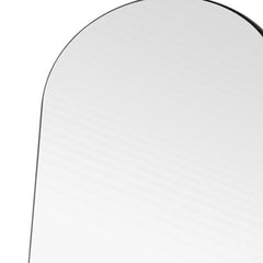 Petite Black Arched Wooden Mirror - Homeroots